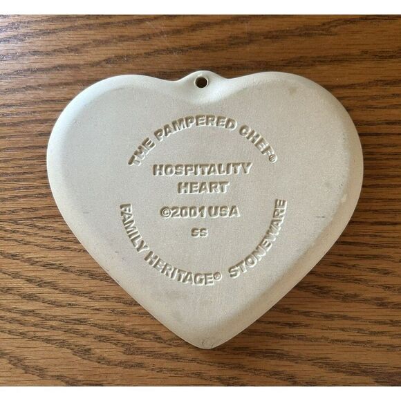 2 Pampered Chef Heart 6” Cookie Molds Hospitality Heart Seasons Of The Heart - Picture 5 of 5